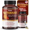 Nattokinase with CoQ10 + Red Yeast Rice Quercetin + Bromelain -Immune Booster - USA Made & Tested (150-day Supply (Pack of 1))