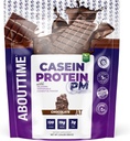 Acerca del tiempo Casein Protein Chocolate, 19g Protein, Nighttime Recovery Fórmula, No Artificial Sweeteners, No Growth Hormones