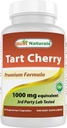 Mejores Naturales Tart Cherry Extracto 1000 mg 60 Vcaps