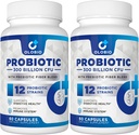 300 Billones CFU Probiótico, 12 Estrechos con 3 Prebióticos Orgánicos, Probióticos para Mujeres y Hombres, Suplemento diario para Salud Digestiva, Inmune, Gut &amp; Bloating, Estable, Vegan, 120 Condes