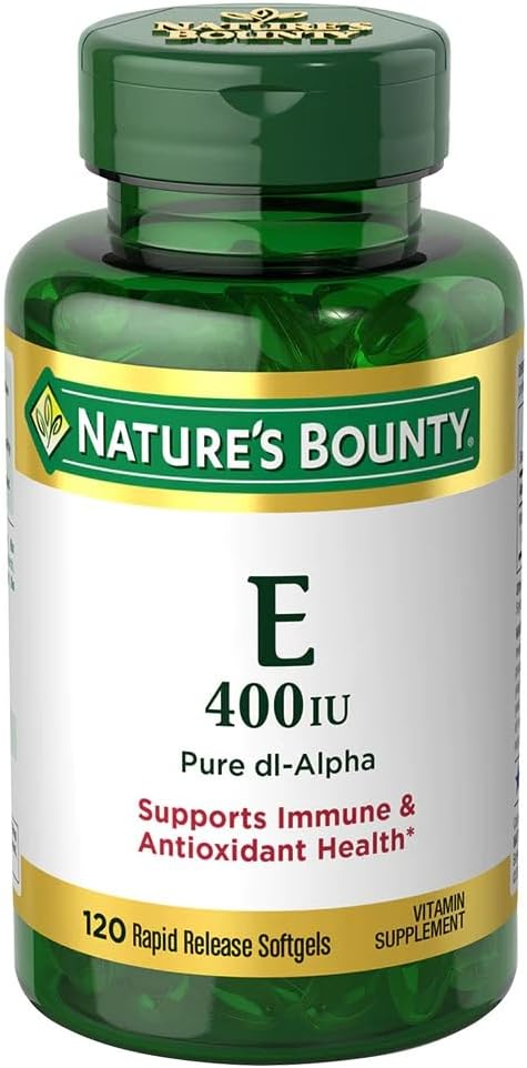 Nature's Bounty E-400 IU Pure dI-Alpha Softgels, 120 Count