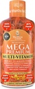 Mega Premium Líquido Multivitamínico tóxico Natural Immune Support Vitamina w/ 1333% Vitamina C, 200% D3, Zinc + 20 Vitaminas, 70 Minerales, " 21 Aminoácidos Silenciosos Sugar Gratis ← Orange Flavor ← 98% Absorción ← 32 Serv