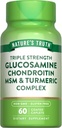 Verdad de la naturaleza Glucosamine Chondroitin MSM Complex ← 60 Caplets  durable with Turmeric  sometida Triple Strength Formula ← Non-GMO y Gluten Free Supplement