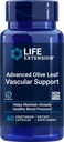 Life Extension Advanced Olive Leaf Vascular Support, Olive Extract, Celery Extract, oleuropein, Blood Pressure Health Support, Cardiovascular Health, Vegetarian, Gluten-Free, Non-GMO, 60 cápsulas