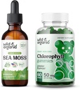 Wild &amp; Organic Sea Moss Tincture 2 fl oz " Chlorophyll Gummies