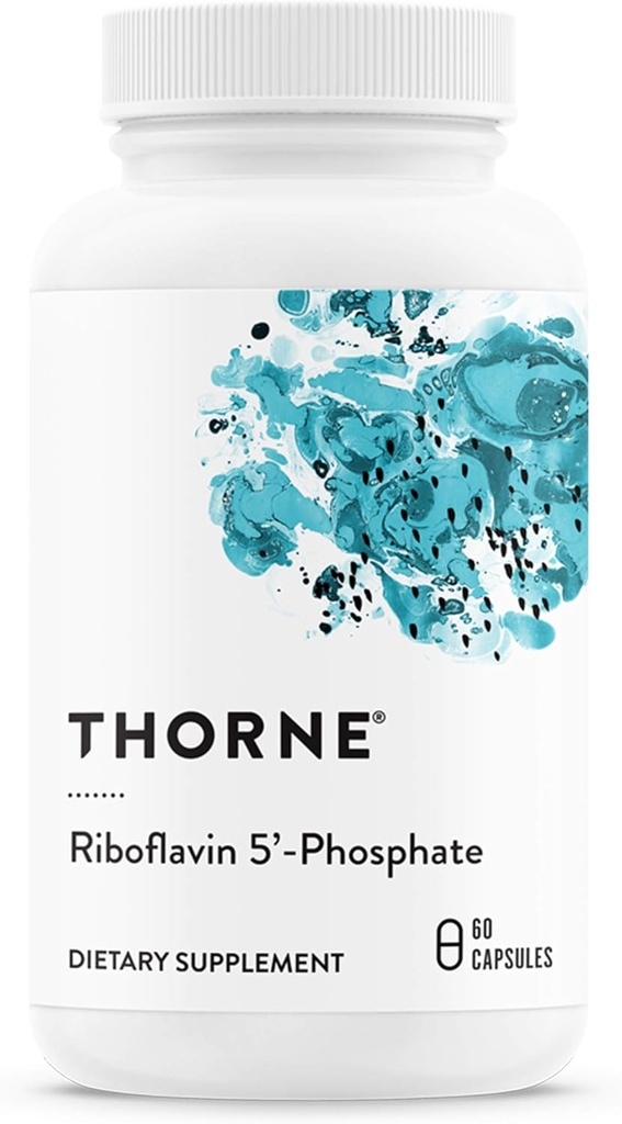 THORNE - Riboflavin 5'-Phosphate - Forma bioactiva de vitamina B2 para soporte de metilación* - 60 cápsulas