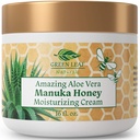Manuka Honey Eczema Cream Moisturizing Lotion Fragrance Free For Psoriasis Relief - Itchy, Dry Skin Rash Ointment - Skin Soothing Moisturizer - Body & Face Cream - Kids &amp; Adults 16oz