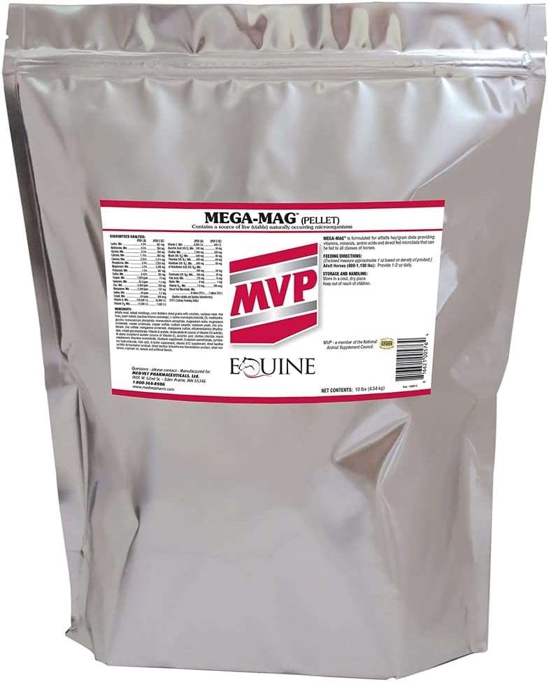 Mega-Mag (10lb) Multi Vitamina/Suplemento Médico Equilibrado para Alfalfa Hay Dietas