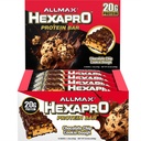 ALLMAX HEXAPRO PROTEIN BAR, Chocolate Chip Cookie Dough - Pack of 12 - High-Protein Energy Snack - 20 g de Protein Per Bar - Con Whey Protein Isolate
