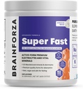 Cerebro Forza Super Fast Keto Electrolitos para el ayuno - Electrolitos Premium, No Azúcar o Flavoring w/Potasio, Sodio, Magnesio, Calcio, Zinc, Sal de Himalaya Rosa, (30srv, Desflavorado)