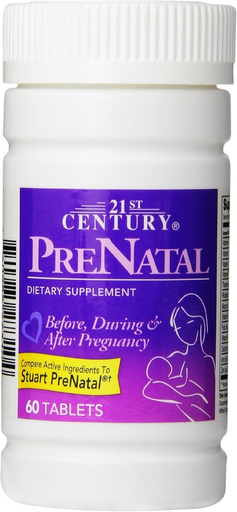 21st Century Prenatal Tablets, 60 Count (Pack of 2)