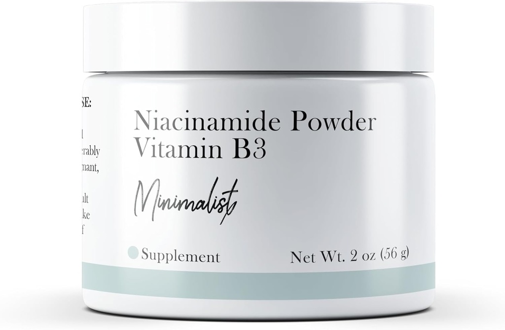 Minimalist Niacinamide Powder (2 oz), Vitamin B Powder, Flush-Free, Dietary Supplement