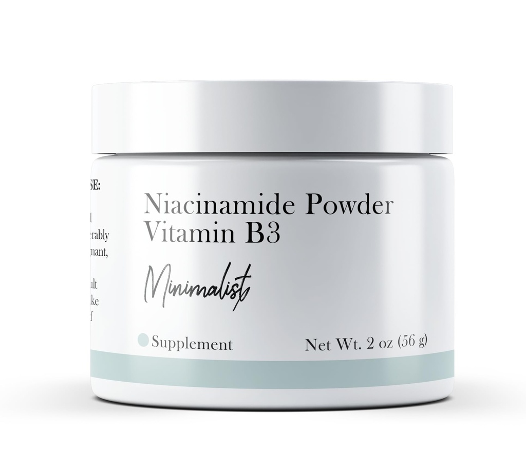 Minimalist Niacinamide Powder (2 oz), Vitamin B Powder, Flush-Free, Dietary Supplement