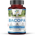 Organic Aura BACOPA Capsules.150 Veg HPMC Capsules 1500mg por Serving. Suplemento Herbal, Alerta Mental, Apoyos Calma, Memoria, Cognición.