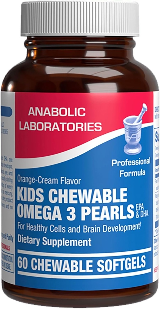 Omega 3 aceite de pescado para niños - Clínica Fórmula Kids Fish Oil Gummies with Omega 3 EPA DHA for Children's Eye Brain Hear &amp; Global Developmental Support - No Artificial Flavors or Colors - 30 Day Supply
