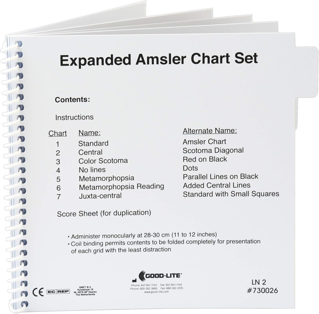 Amsler Grid Chart Set, Expandido