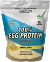 Saludable N Fit 100% EGG PROTEIN- Banana (2lb): 100% Egg White Protein PLUS Natural Peptides. Naturalmente endulzado, Keto, Paleo Friendly