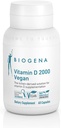 Biogena Vitamina D 2000 Fórmula Vegana - Sun Vitamina D3 Suplemento para la Absorción del Calcio, Immune Support - 60 cápsulas**