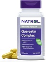 Complejo Natrol Quercetina, Suplemento dietético para Salud Inmuna, Suplementos de Quercetina con Vitamina C y Citrus Bioflavonoides, 50 cápsulas, hasta una fuente de 25 días