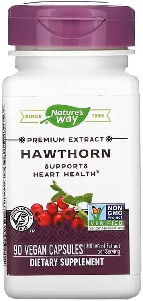 Nature's Way Hawthorn Berries, 90 Capsules (Pack of 2)