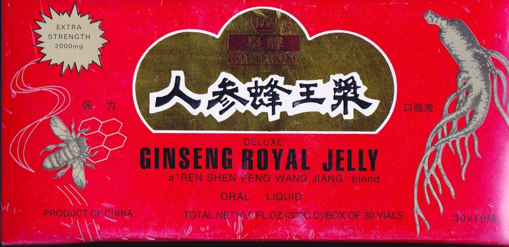 GINSENG PRODUCTOS Ginseng " Royal Jelly in A Honey Base 30 Vial, 0.02 Libra