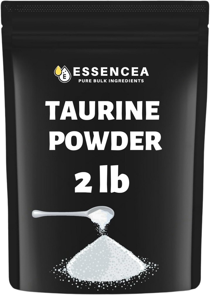 Taurine Powder 2lb Pure Bulk Ingredientes ← 100% Taurine Powder  sometida Premium Quality Suplemento (32 Ounces) [Packaging May Vary]