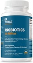 Dr. Tobias Probióticos 30 Billones, 10 Strains, 30 Billion CFU's, Probióticos de liberación dirigida para Mujeres Hombres, Apoya Salud Digestiva, Estante-Estable, No-OMG, 30 cápsulas, 30 Actuaciones