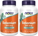 Ahora Comidas Selenium 200 mcg VCaps, 180 Conde (Pack of 2)