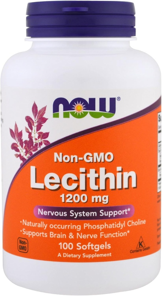 Ahora Alimentos Ahora Alimentos, (2 Pack) Lecitina, 1200 mg, 100 Softgels
