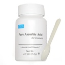 FOREST OF THE BORGES'S Pure Ascorbic Acid Cosmetic, 2.7 oz. 76.5g Pure Vitamin C Powder for Face, Skin, Topical Use, Mini Spoon Included