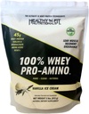 Saludable ‘N Fit 100% WHEY PRO-AMINO v2.0-Vanilla (2lb): 100% Whey Protein PLUS Peptides From America’s #1 Brand in Supplements, Technology and Purity. Vainilla, 2 libras.