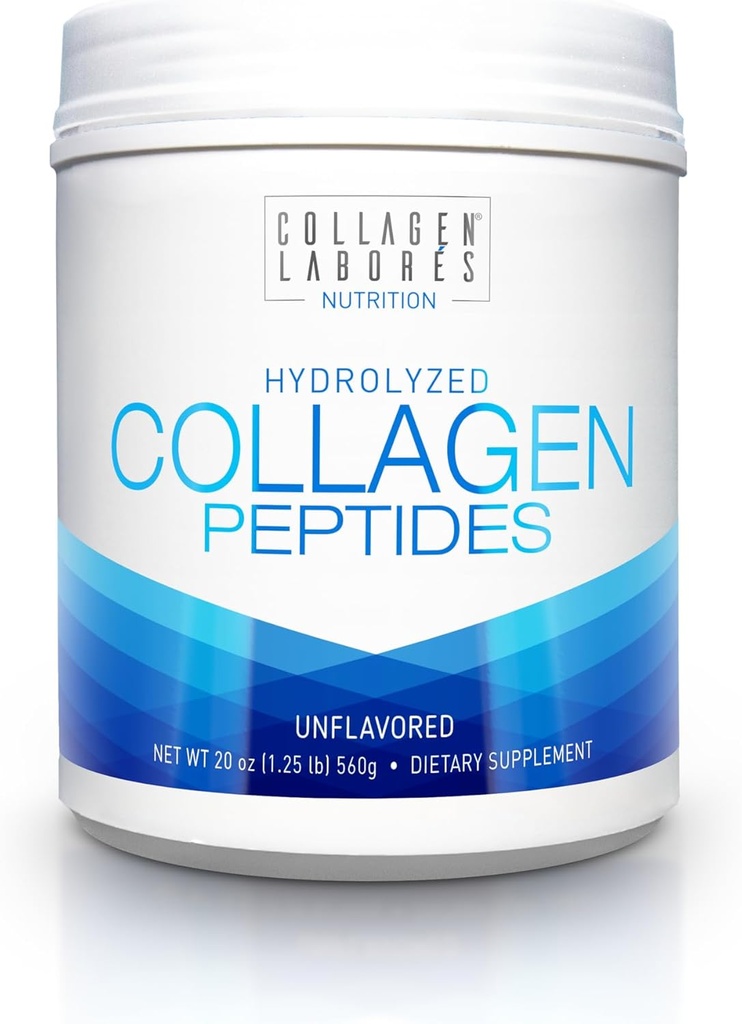 Péptidos de colágeno hidrolizado puro (20 oz) – Pólvora de colágeno desarmado - Pasture-Raised, Grass-Fed, Keto & Paleo-Friendly, Non-GMO, Gluten-Free – GMP Certified – Easy to Mix (1)
