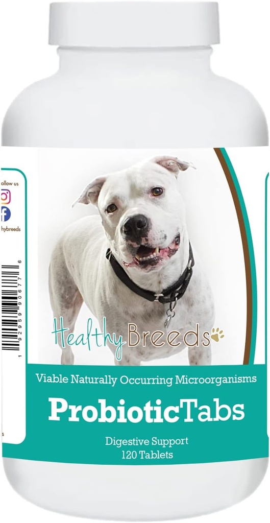 Hierbas saludables Pit Bull Probiótico Tabs 120 Conde