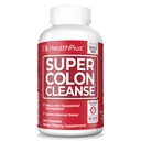 Health Plus Super Colon Cleanse 60 Day Supply of Gentle Gut Cleanse Detox, Psyllium Husk, Probiotics for Constipation Relief " Digestive Support, 240 Capsules