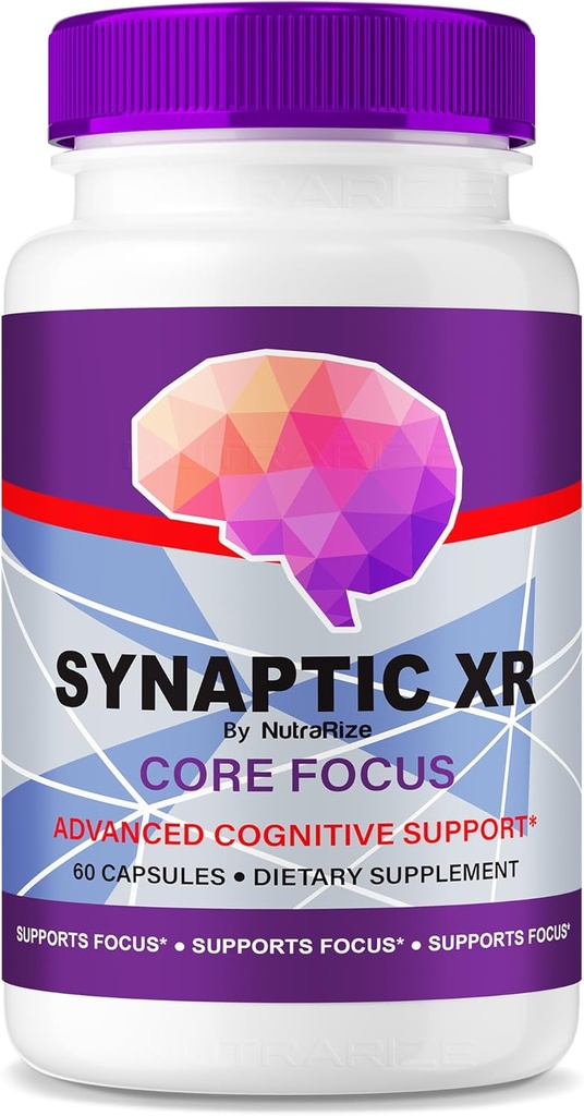 NutraRize Synaptic XR – Daily Support Capsules with a Balanced Blend for Focus, Sharpness, and Everyday Performance soporta Easy-to-Take Pills for Daily Wellness (60 Capsules)
