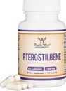 Pterostilbeno Suplemento 100mg cápsulas (Tercera Parte testada) 60 cápsulas, Superior a Resveratrol, Antioxidante para soporte de longevidad (No-GMO, Gluten Free) por Madera Doble