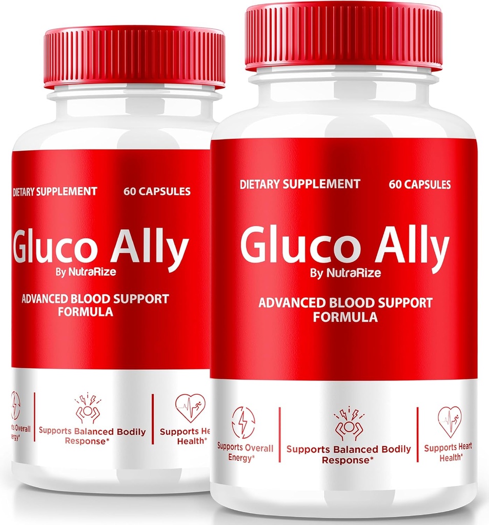 (2 Pack) Gluco Ally Capsules, Gluco OficialAlly Pills, Full Blood Support Formula, All Natural Supplement to Maintain Healthy Levels, Premium Gluco-Ally Capsulas Review (120 cápsulas)