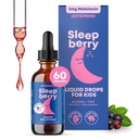 JoySpring Sleepberry Kids Melatonin 3 mg – Liquid Sleep Aid with L Theanine, High Absorption Berry Drops (2 fl oz) 60 Servings, Children's Melatonin with Vitamin D Kids Travel Essentials