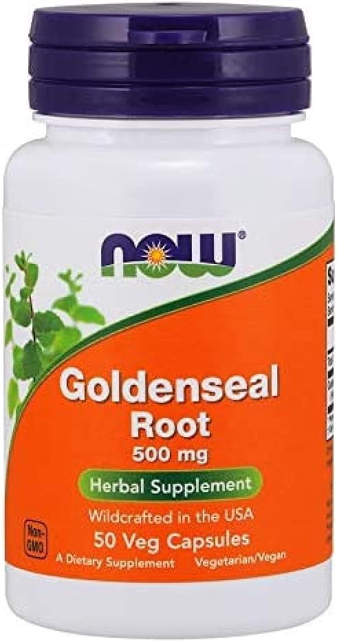 Now Foods GOLDENSEAL ROOT 500mg 50 CAPS