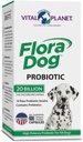 Planeta Vital - Flora Dog Probiotic Capsules Suplemento con 20 culturas de billón y 10 Strains, High Potency Immune y soporte digestivo Probióticos para perros, 30 cápsulas de liberación retrasada
