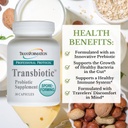 Transformación El Génesis de Buena Salud Enzyme Suplemento Probiótico Transbiótico, Fórmula avanzada para Gut Flora Balance, GI Tract, Beneficios de la Salud, Prebiótico de Alta Potencia &amp; Blend Probiótico, No GMO