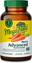 MegaFood Multivitamínico Avanzado para Hombres - Doctor -Formulado - Choline, Vitamina B12, Vitamina D, Vitamina C &amp; Zinc - Salud Cerebro &amp; Apoyo Inmunitario - No GMO - Vegetariano - 60 Tabs (30 Servimientos)
