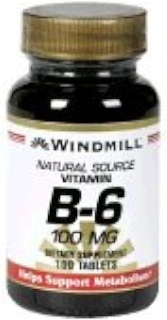 Vitamina B-6 100 mg Tabletas 100 TB