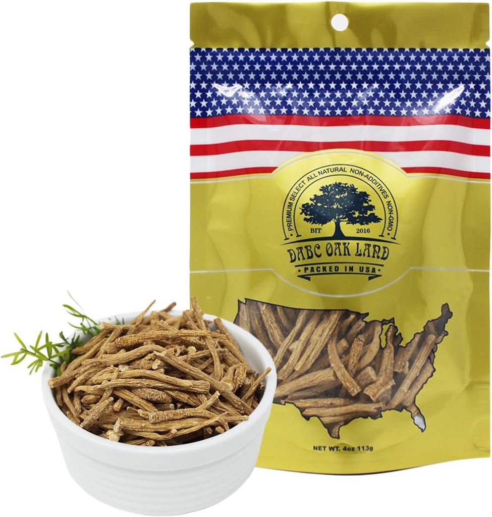 Ginseng americano de Wisconsin, DOL American Wisconsin Ginseng Slices Root י洋 inesperado/旗 modificado י旗參 (4 Ounce (Bag of 1) Small Root)