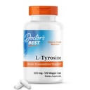 Médicos Mejor L-Tyrosina, 500 mg, Soporte para Transmisores de Cerebro, No GMO, Gluten Gratis 120 Veggie Caps