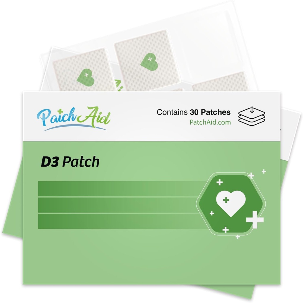PatchAid D3 Topical Patch 30-Day Supply