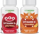 Kids Vitamin D3 1000 IU Jelly Beans + Vitamin D3 1000 IU Chewables Bundle