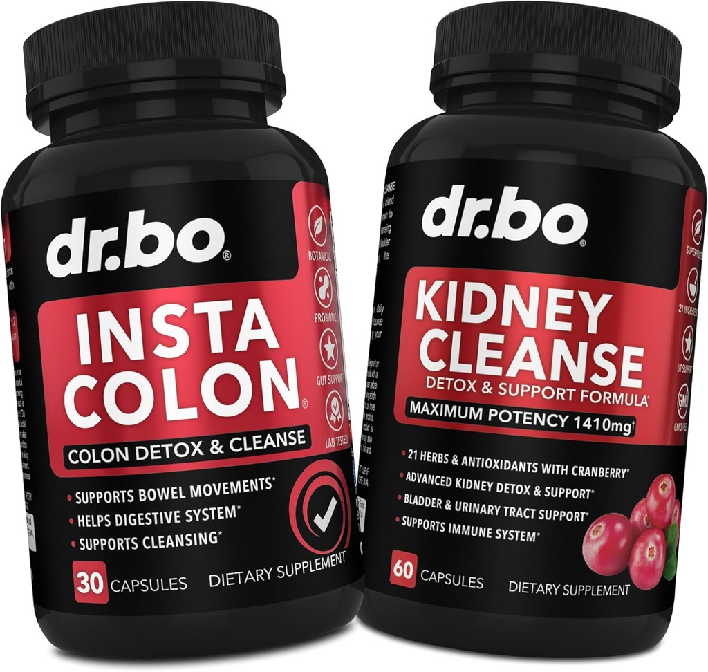 Colon Cleanser Detox " Kidney Cleanse - 15 días Colon Cleanse Pills " Kidney Detox Support Suplemento Cranberry, Uva Ursi - Bowel Movement Suplementos para Intestinal Stomach Bloating Gut Body Flush