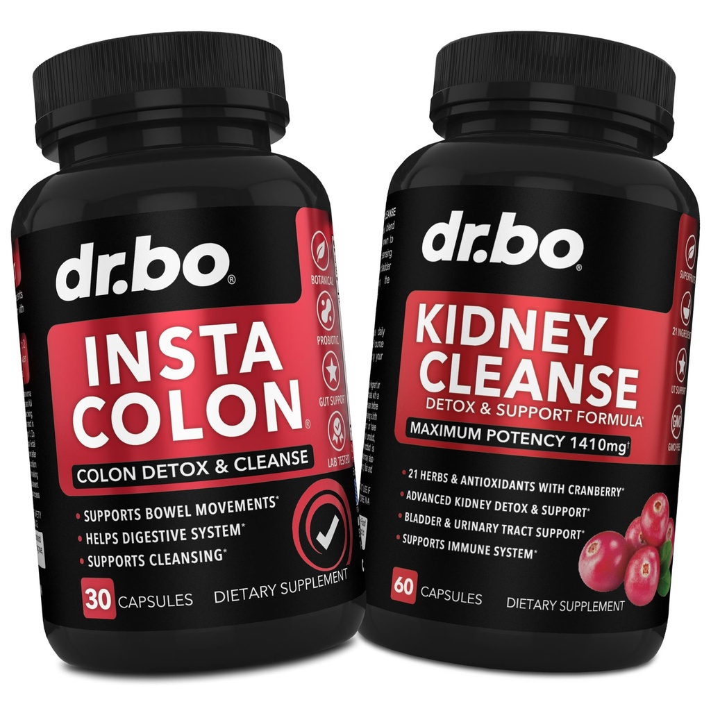 Colon Cleanser Detox " Kidney Cleanse - 15 días Colon Cleanse Pills " Kidney Detox Support Suplemento Cranberry, Uva Ursi - Bowel Movement Suplementos para Intestinal Stomach Bloating Gut Body Flush
