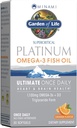 Garden of Life Minami Supercritical Platinum Omega 3 Fish Oil Suplemento - Orange, 30 Softgels, Ultimate Once Daily Fish Oil Omega 3 for Heart &amp; Brain Health, 1100mg Omega-3 + 1,000 IU Vitamin D3